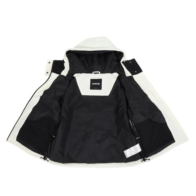 【ポイント5％！5/3 21:00〜22:59限定】ハーレー(HURLEY)スノーボードウェア ジャケット INS ショートジャケット WSJK252040-OWHT(Lady’…_9