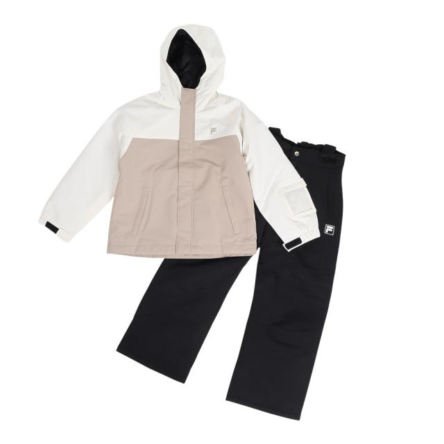 フィラ(FILA)ジュニア 切替スノーウェア 上下セット 145721-WT(Jr)