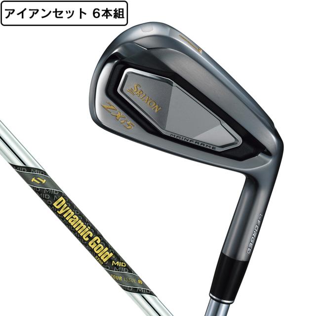 スリクソン(SRIXON)ZXi5 ブラック アイアンセット 6本(5I〜9I、PW)Dynamic Gold MID 95 …