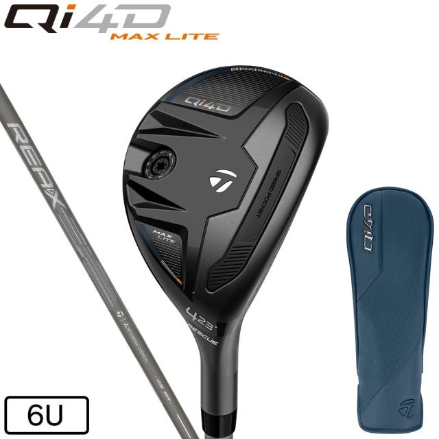 テーラーメイド(TAYLORMADE)Qi4D MAX LITE レスキュー(6H ロフト30度)REAX 45(Men’s)