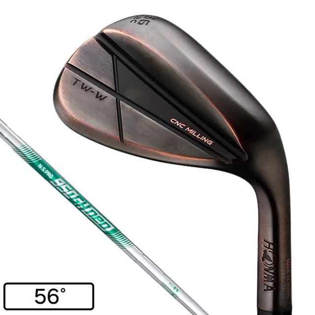 本間ゴルフ(HONMA)ツアーワールド TW-W カッパーメッキ ウェッジ(5612C、ロフト56度)N.S.PRO 950G…