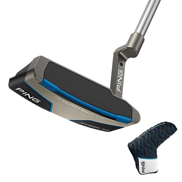 【ポイント5％！5/3 21:00〜22:59限定】ピン(PING)SCOTTSDALE スコッツデール ANSER 2D パター(ロフト3度)Stepless Steel(Me…