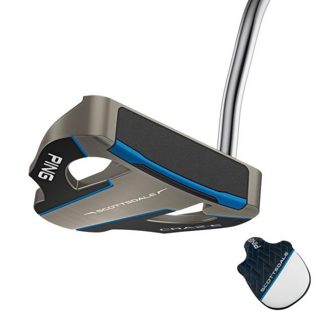 【ポイント5％！5/3 21:00〜22:59限定】ピン(PING)SCOTTSDALE スコッツデール CRAZ-E パター(ロフト3度)Stepless Steel(Men’…