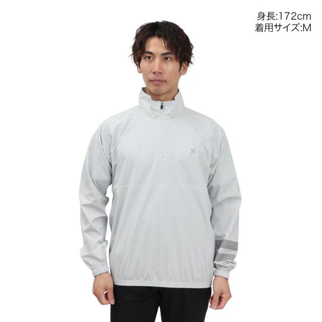 ハーレー(HURLEY)ゴルフウェア アウター 撥水 防風 ファントム レイン 長袖 プルオーバー MGRN251098-SG…_1