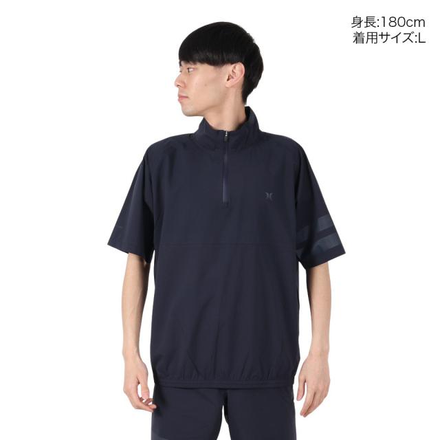 ハーレー(HURLEY)ゴルフウェア アウター 撥水 防風 ファントム レイン 半袖 プルオーバー MGRN251099-OB…