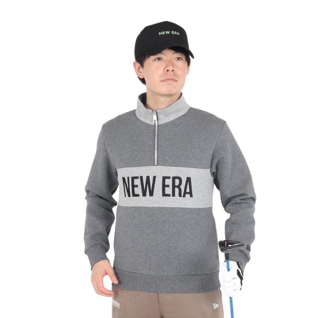 ニューエラ(NEW ERA)ゴルフウェア アウター 保温 テック スウェット ハーフジップ ジャケット 14326384(Me…