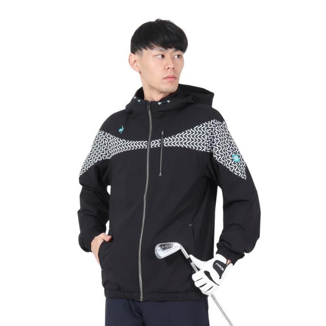 ルコックスポルティフ(lecoqsportif)ゴルフウェア アウター ストレッチフォーサー フード付き 起毛 裏地 ブルゾン…