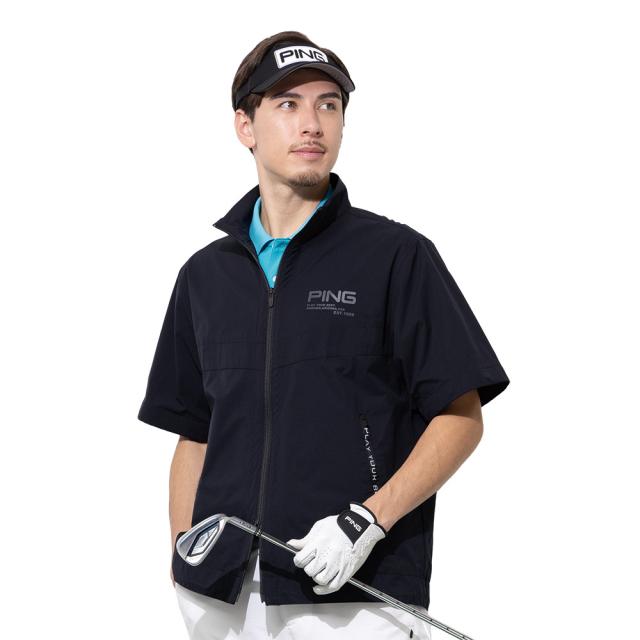 ピン(PING)ゴルフウェア アウター 2WAY 撥水ブルゾン 621-6120101-010(Men’s)