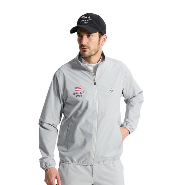 マンシング(MUNSING)ゴルフウェア はっ水ストレッチディタッチャブルブルゾン MG6SJK33M GY00(Men’s)
