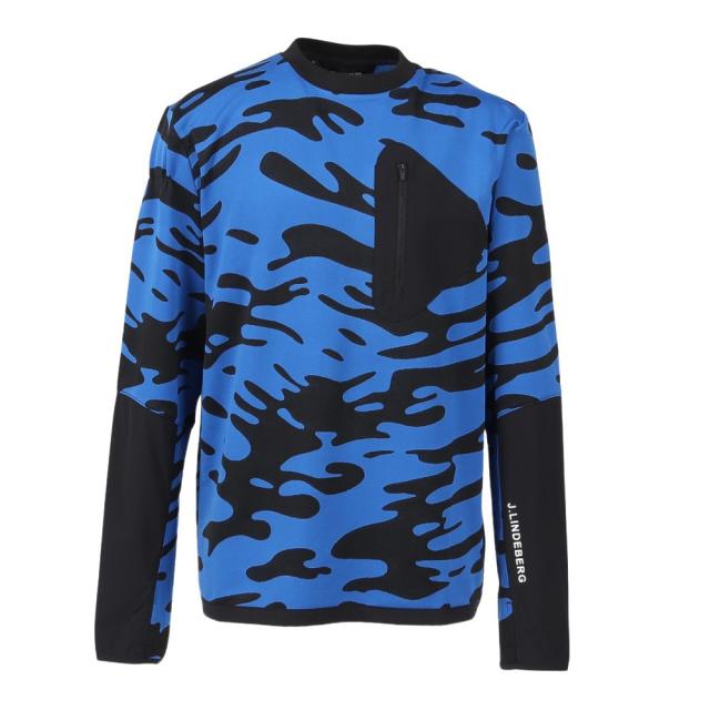 J.LINDEBERG(J.LINDEBERG)ゴルフウェア アウター Alonso Jacquard クルーネックニット 0…