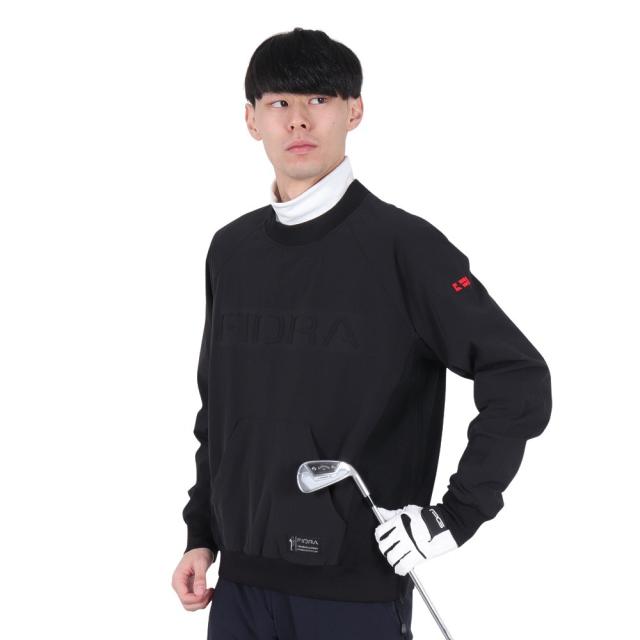 フィドラ(FIDRA)ゴルフウェア アウター 撥水 冷感 プルオーバーブルゾン FV5RTY16 BLK(Men’s)