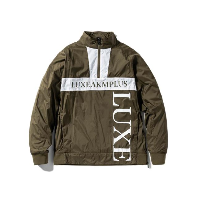 リュクスエイケイエムプラス(LUXEAKMPLUS)ゴルフウェア アウター 裏起毛 保温 長袖 ハーフジップトラックジャケット…