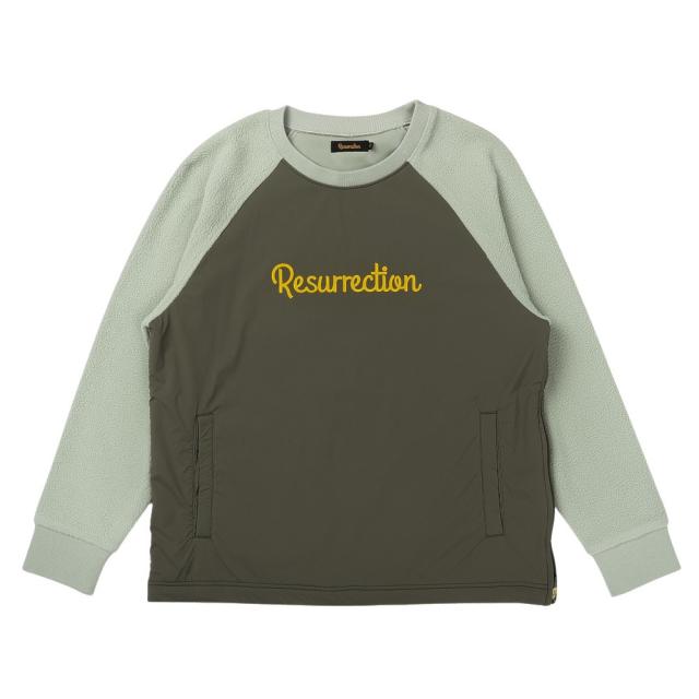 レザレクション(Resurrection)ゴルフウェア アウター 軽量 保温 ウィンドブロックボア クルーネック 長袖シャツ …