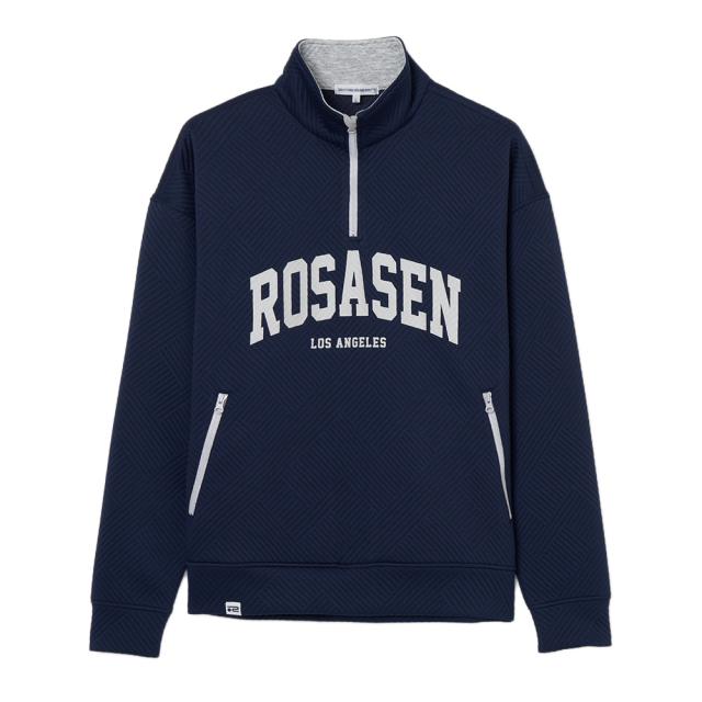 ROSASEN(ROSASEN)ゴルフウェア アウター 膨れジャカード プルオーバー 047-34811-25AW-098(M…