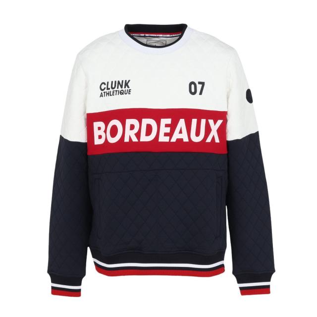 クランク(CLUNK)ゴルフウェア 長袖 キルティングJQプルオーバー CL5STY52 NVY(Men’s)