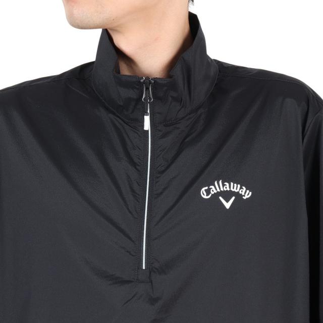 キャロウェイ(CALLAWAY)ゴルフウェア 半袖 ストレッチ ミニリップ ハーフジップブルゾン C25216100-1010…_5