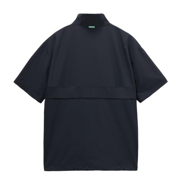 【ポイント5％！5/3 21:00〜22:59限定】ルコックスポルティフ(lecoqsportif)ゴルフウェア 花粉付着軽減 ハーフジップ 半袖アウター LG6SWB80M N…_1