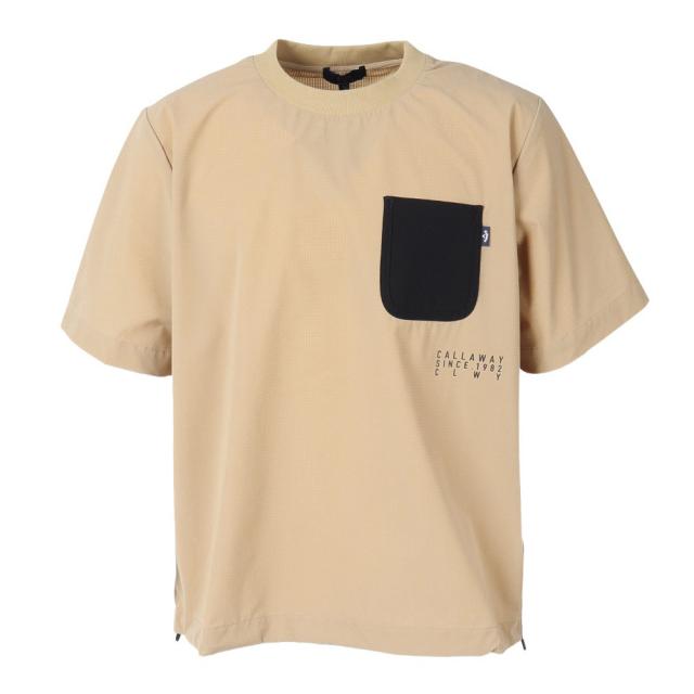 キャロウェイ(CALLAWAY)ゴルフウェア 半袖 8WAYストレッチ ドットエアプルオーバー C25216101-1040(…