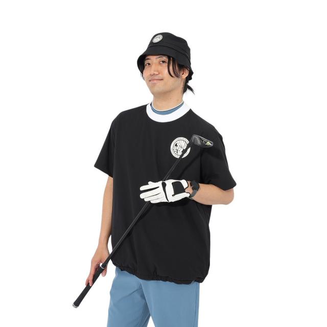 【ポイント5％！2/23 21:00〜22:59限定】プーマ(PUMA)ゴルフウェア アウター 半袖 ウーブン ピステシャツ 635497-01(Men’s)