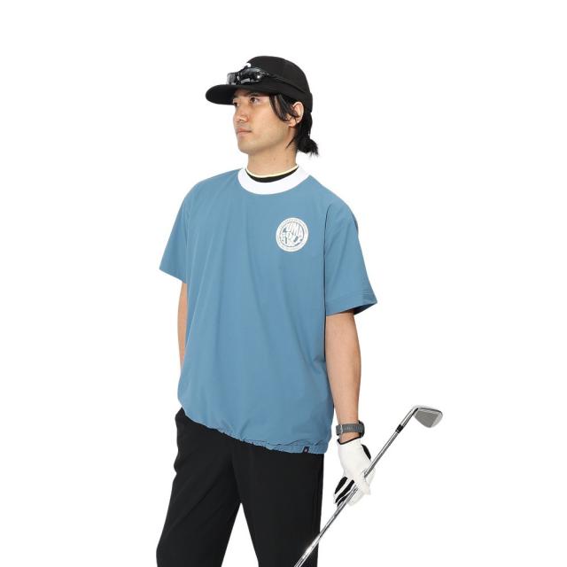 【ポイント5％！2/23 21:00〜22:59限定】プーマ(PUMA)ゴルフウェア アウター 半袖 ウーブン ピステシャツ 635497-03(Men’s)