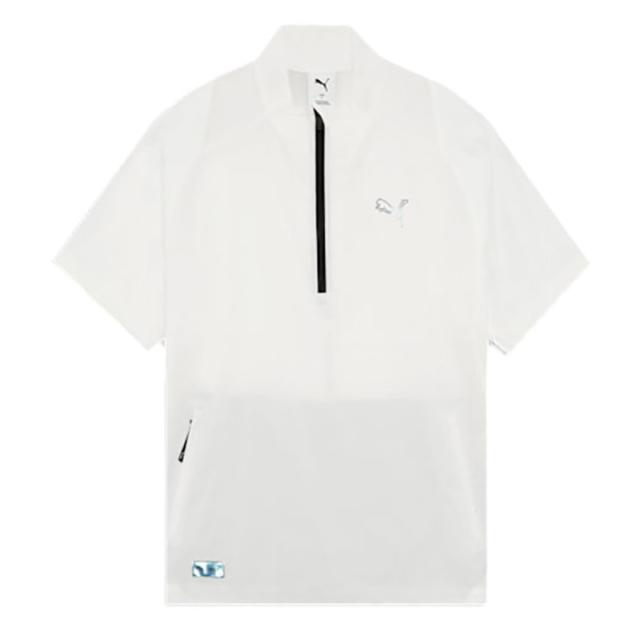 【ポイント5％！4/23 21:00〜22:59限定】プーマ(PUMA)ゴルフウェア 半袖 アウター シャドウキャット ジク ハーフジップ ウィンド ピステ 637934-03(M…