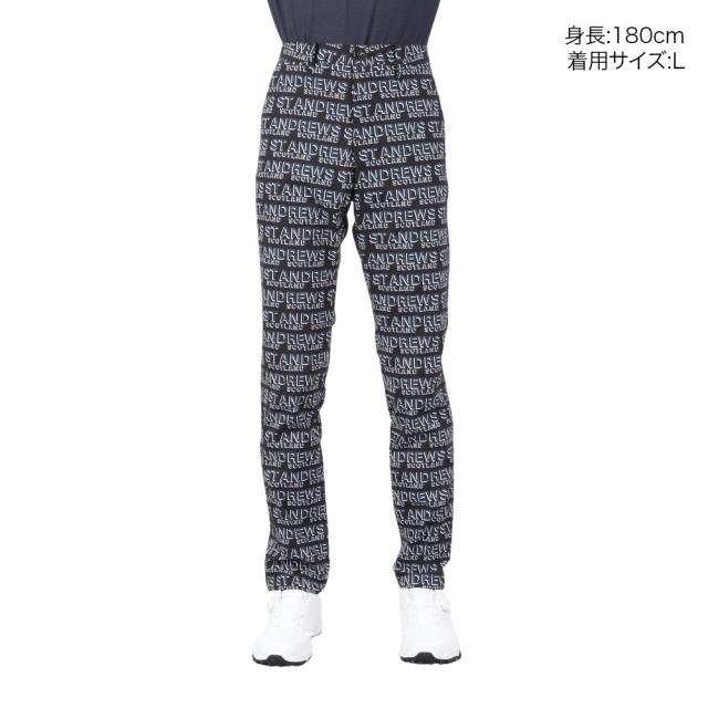 セントアンドリュース(ST.ANDREWS)ゴルフウェア デジタルロゴプリント ロングパンツ 042-3131253-010(…_1