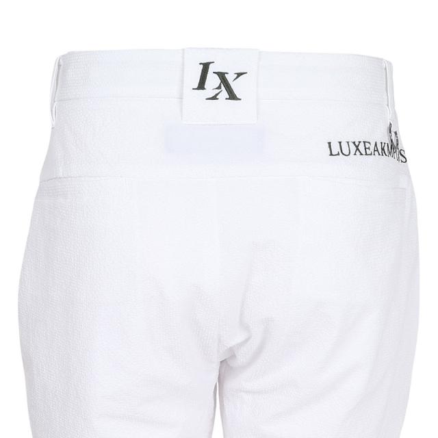 リュクスエイケイエムプラス(LUXEAKMPLUS)ゴルフウェア 吸水速乾 シアサッカーロングパンツ LAB-25009whi…_5