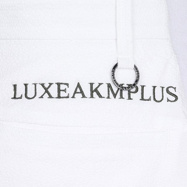 リュクスエイケイエムプラス(LUXEAKMPLUS)ゴルフウェア 吸水速乾 シアサッカーロングパンツ LAB-25009whi…_8