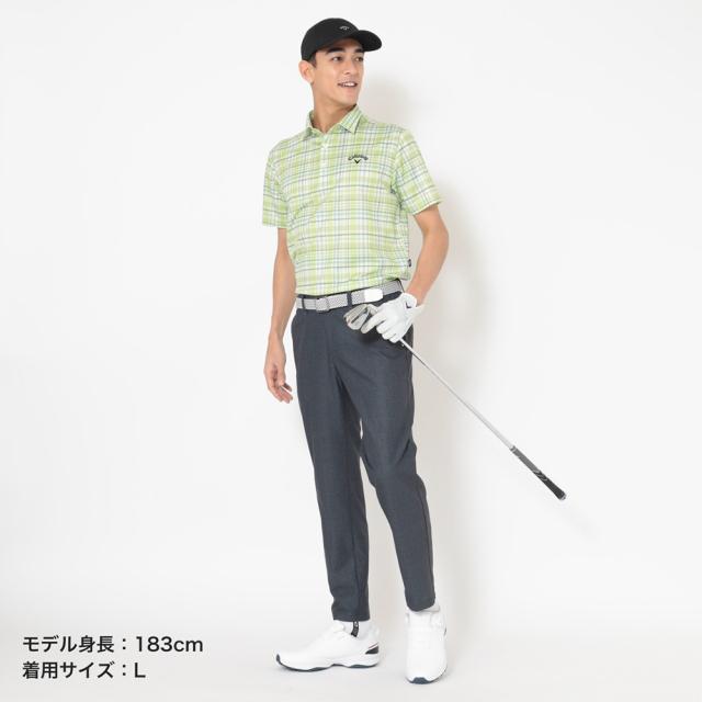 【ポイント5％！5/3 21:00〜22:59限定】キャロウェイ(CALLAWAY)ゴルフウェア マイナス3℃ かざあなメッシュシャンブレー柄パンツ C26126109-1010…_3