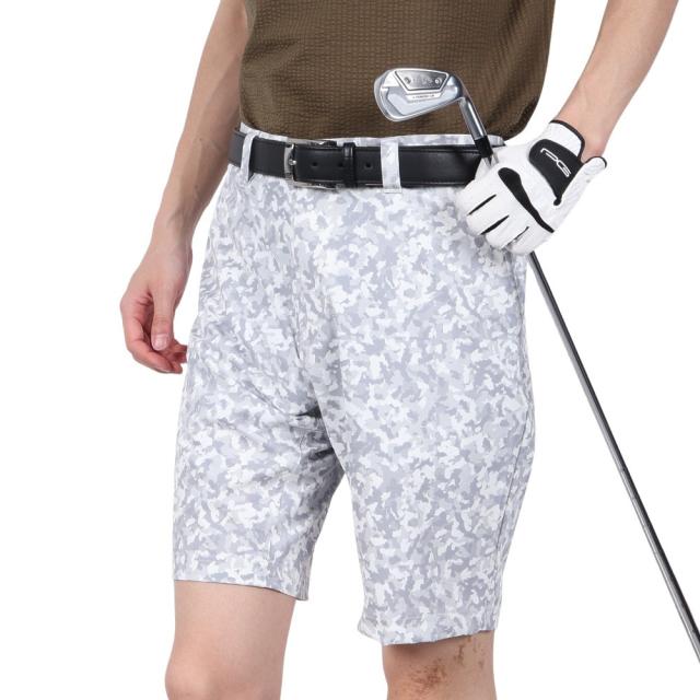 ブラッククローバー(Black Clover)ゴルフウェア 吸水速乾 アーミープリント ハーフパンツ BA5RTC21 WHT…