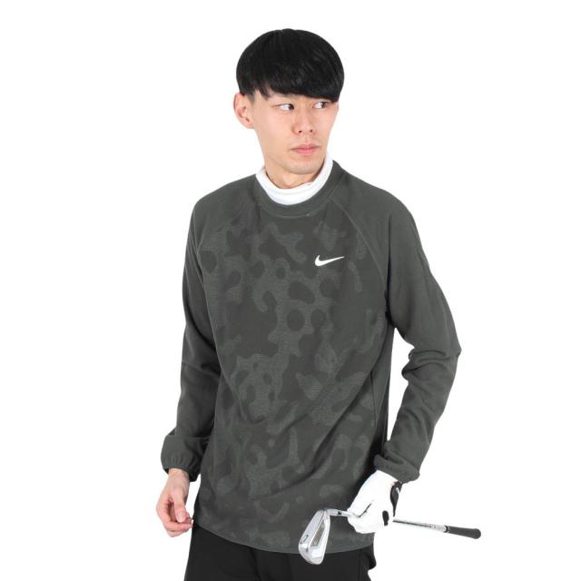 ナイキ(NIKE)ゴルフウェア ツアー ゴルフクルー ドライフィット 長袖トップ DR5285-060(Men’s)