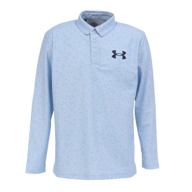 アンダーアーマー(UNDER ARMOUR)ゴルフウェア Mid Logo 長袖ポロシャツ 