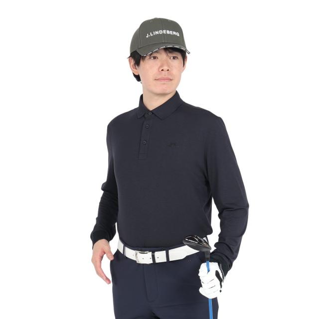 J.LINDEBERG(J.LINDEBERG)ゴルフウェア Florian 長袖ポロシャツ 071-22911-0019(M…