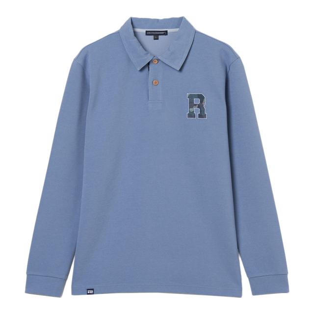 ROSASEN(ROSASEN)ゴルフウェア 鹿の子ダンボール 長袖ポロシャツ 044-24813-25AW-095(Men’…