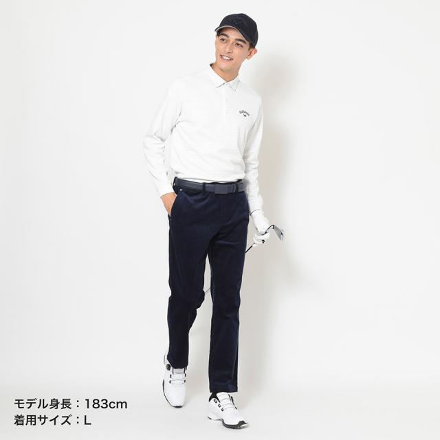 キャロウェイ(CALLAWAY)ゴルフウェア 裏起毛千鳥プリント長袖シャツ C25233115-1030(Men’s)_3