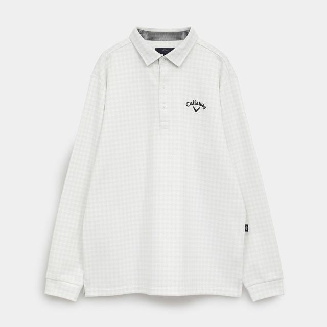 キャロウェイ(CALLAWAY)ゴルフウェア 裏起毛千鳥プリント長袖シャツ C25233115-1030(Men’s)_4