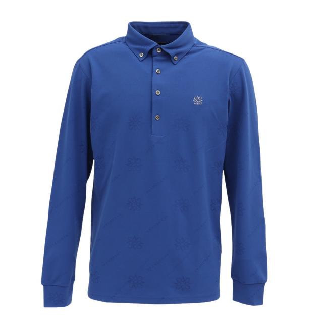 セントアンドリュース(ST.ANDREWS)ゴルフウェア ロゴケルトジャガード 長袖 ポロシャツ 042-5261951-11…