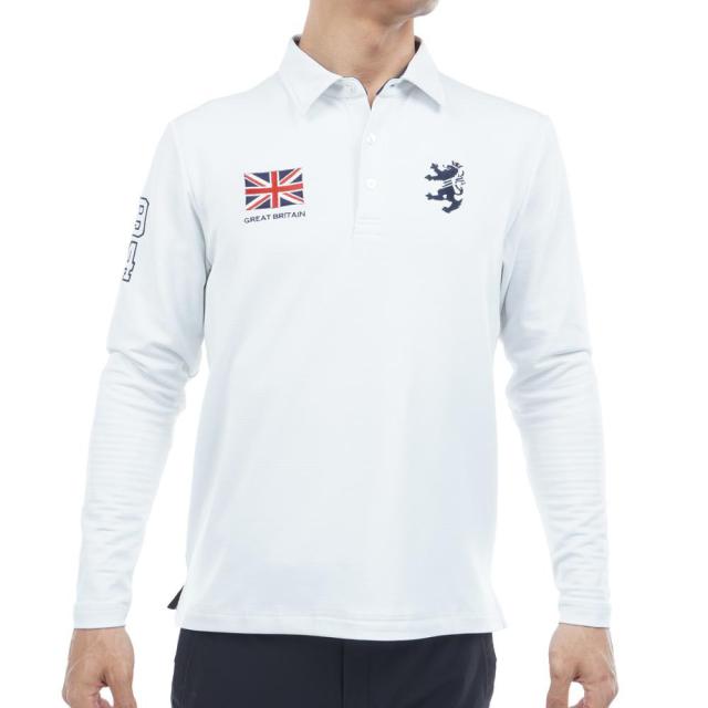 アドミラル ゴルフ(Admiral GOLF)ゴルフウェア 吸湿発熱 長袖 速ポカ フラッグシャツ ADMA590-WHT(M…