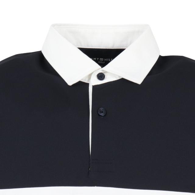 トミーヒルフィガーゴルフ(TOMMY HILFIGER GOLF)ゴルフウェア 防風 吸水速乾 カラーブロック 長袖 ラガーシ…_4