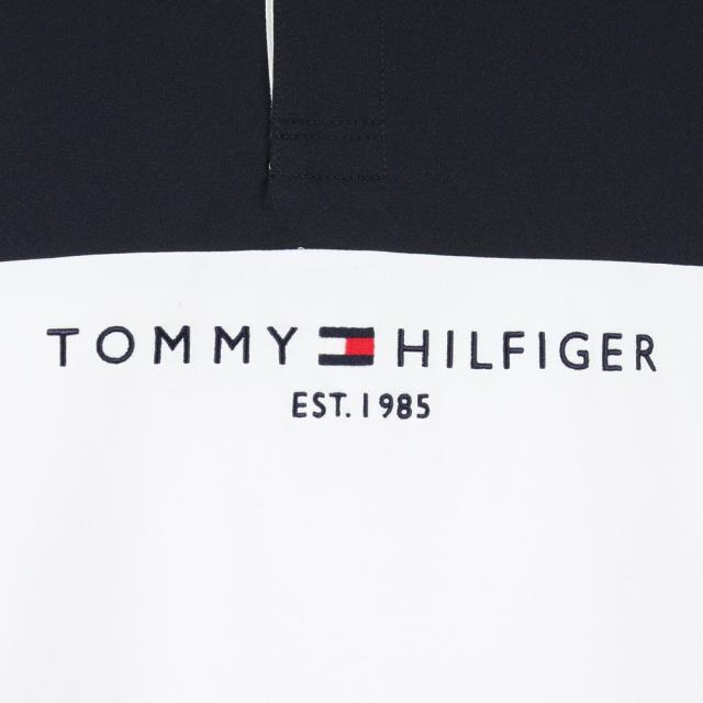 トミーヒルフィガーゴルフ(TOMMY HILFIGER GOLF)ゴルフウェア 防風 吸水速乾 カラーブロック 長袖 ラガーシ…_9