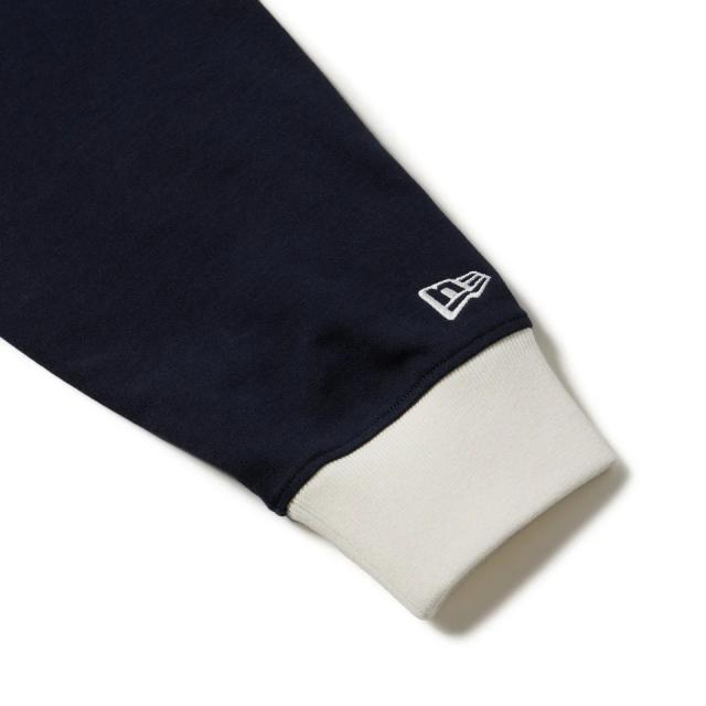 ニューエラ(NEW ERA)ゴルフウェア 吸汗速乾 長袖 ラグビーシャツ ボーダー ネイビー 14669854(Men’s、L…_3