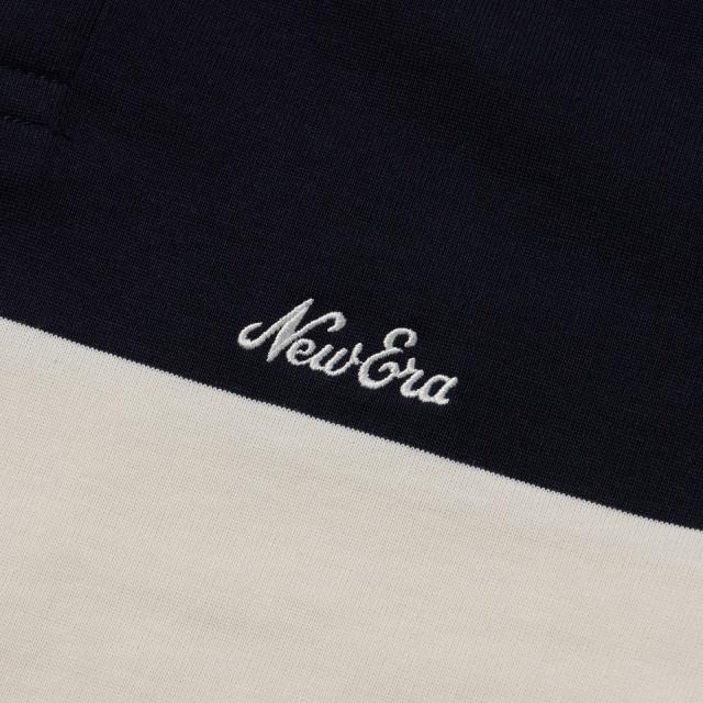 ニューエラ(NEW ERA)ゴルフウェア 吸汗速乾 長袖 ラグビーシャツ ボーダー ネイビー 14669854(Men’s、L…_4