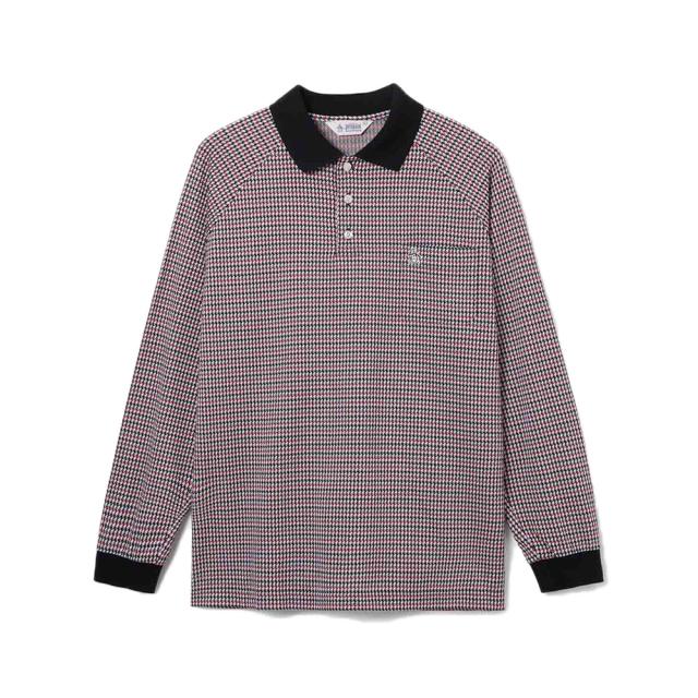 マンシング(MUNSING)ゴルフウェア グレンチェックポロシャツ MU5FLS05M BK00(Men’s)