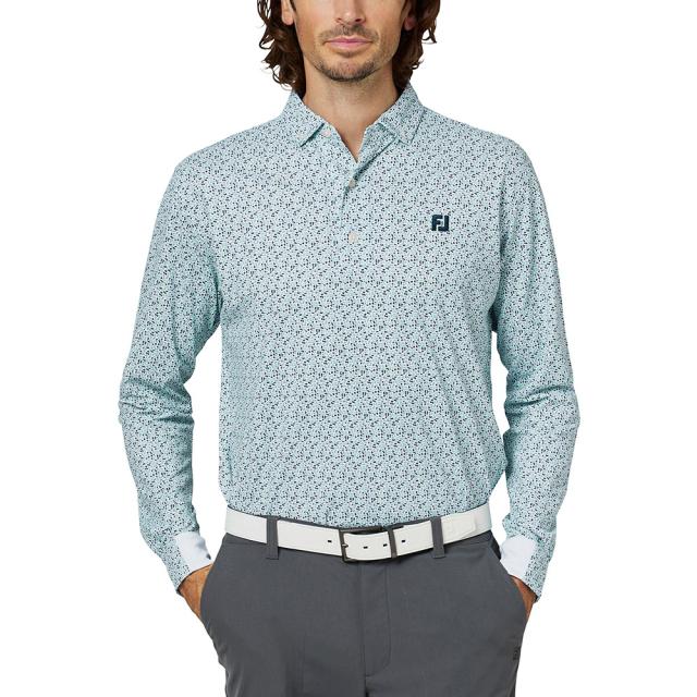 フットジョイ(FOOT JOY)ゴルフウェア ブロックゲームプリント 長袖 ボタンダウンシャツ FJ-F25-S12 3853…