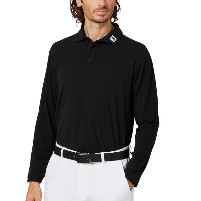 フットジョイ(FOOT JOY)ゴルフウェア ハイストレッチ 長袖ポロシャツ FJ-F25-S04 38593(Men’s)