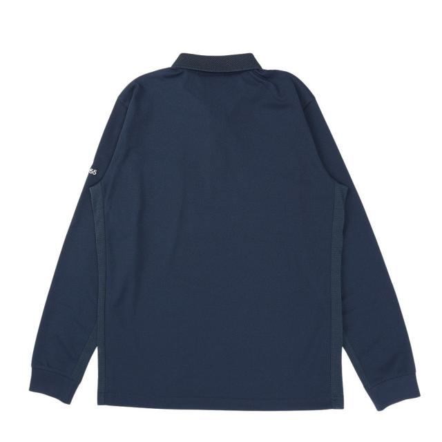 マンシング(MUNSING)ゴルフウェア 吸汗速乾 サイドメッシュ長袖ポロシャツ MG6SLS38M NV00(Men’s)_3