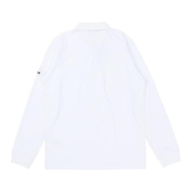 マンシング(MUNSING)ゴルフウェア 吸汗速乾 サイドメッシュ長袖ポロシャツ MG6SLS38M WH00(Men’s)_3