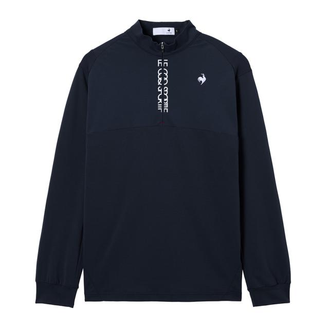 ルコックスポルティフ(lecoqsportif)ゴルフウェア ハーフジップ 長袖 ハイネックシャツ LG5FLS80M NV0…