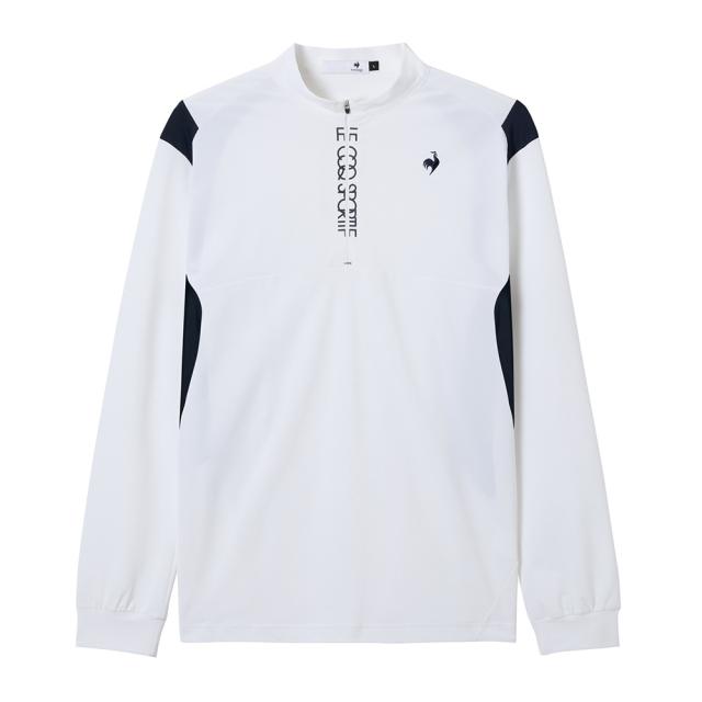 ルコックスポルティフ(lecoqsportif)ゴルフウェア ハーフジップ長袖 ハイネックシャツ LG5FLS80M WH00…