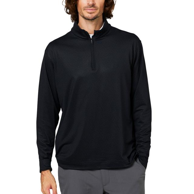 フットジョイ(FOOT JOY)ゴルフウェア トーナルダイヤモンドプリントクォータージップ プルオーバー FJ-F25-M10…